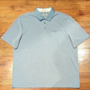 Nwot Ted Baker Blue Polo Shirt Relaxed Fit
